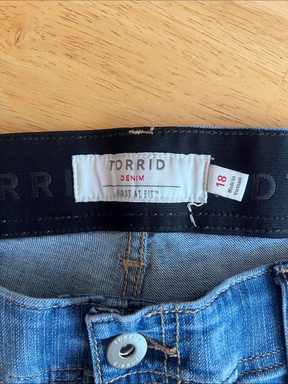 Two-Pair Plus Size Denim Jean shorts  - Light and Dark Blue Wash - Picture 4 of 11